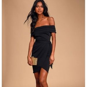 Off the Shoulder Little Black Dress